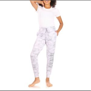 Rae Dunn Woman ADVENTURE Tie Dye Drawstring Jogger with Pockets Size Medium